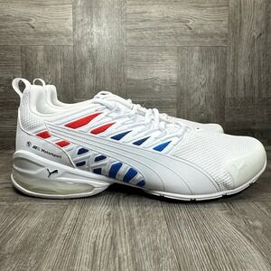 Puma BMW M Motorsport Sneakers Mens White Red Blue Athletic NEW 309003-02